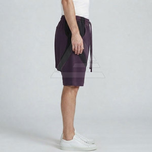 Pantalones Cortos Urbanos de Estilo Holgado para Hombre, Pierna Ancha, Cintura Baja con Cordón, Mezcla de Algodón, Moda Urbana - Product Image 4