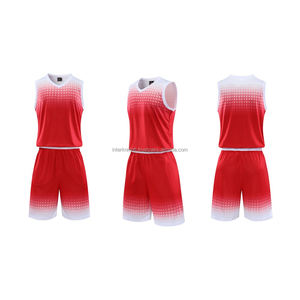 Ensemble de maillots de basket-ball personnalisés pour hommes, impression personnalisée, 100% Polyester, Kit de vêtements de sport respirant et absorbant l'humidité - Product Image 1