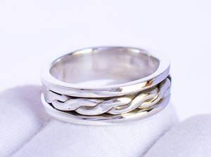 Anillo minimalista de plata de ley 925, diseño de banda sólida sin piedras preciosas, joyería fina vintage para chicas y mujeres, éxito de ventas. - Product Image 5