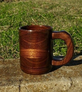 Eco Friendly Wooden Mug Handmade Solid Wood Coffee <b>Cup</b> Natural Finish Rustic Style Drinkware for Tea Coffee Juice - Product Image 2
