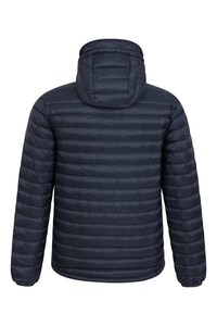 Winter Insulated Puffer <b>Jacket</b> for Men Lightweight Hooded Outdoor Quilted <b>Jacket</b> with Chest Pocket Customizable Design - Product Image 3