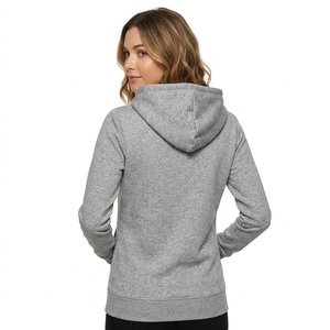 <b>Women's</b> Gray Hoodie <b>Christmas</b> Candy Cane Print Green Lining Pockets Winter <b>Sweatshirt</b> Casual Knitted Fabric 100% Cotton - Product Image 4