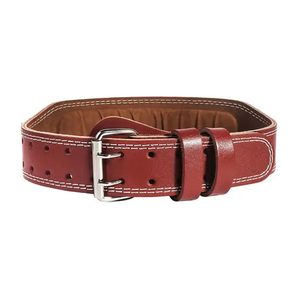 Ceinture de maintien lombaire en cuir de vachette réglable, durable, écologique, personnalisable avec logo, légère, respirante, professionnelle, unisexe - Product Image 3