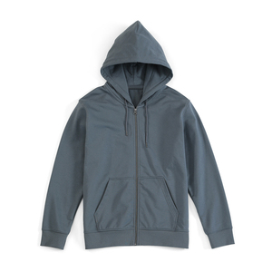 Sudadera con capucha para hombre 2026 al por mayor, con cremallera, ajuste regular, color liso, de algodón, tejida, informal, para otoño - Product Image 5