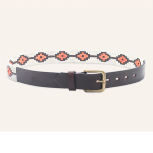 Buyers Labelled Equestrian Genuine Leather Polo Argentina <b>Belt</b> Black/Brown Customizable Size Embroidery Logo - Product Image 1