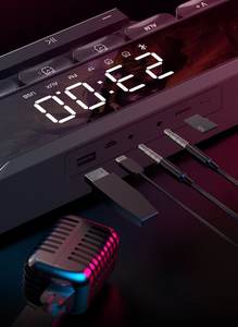 V18 Miroir <span class=keywords><strong>de</strong></span> jeu Haut-parleur RGB pour Pcsound Box Haut-parleur 3d <span class=keywords><strong>Barre</strong></span> <span class=keywords><strong>de</strong></span> <span class=keywords><strong>son</strong></span> avec horloge <span class=keywords><strong>Audiophile</strong></span> Haut <span class=keywords><strong>de</strong></span> gamme-lautsprecher Professional - Product Image 5