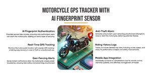 Bloqueo AI GPS con navegación inteligente para motocicletas Rastreador AI GPS para monitoreo de ubicación de bicicletas 24/7 - Product Image 2
