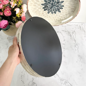 PERFECT ENTERPRISES White MOPl tray with <b>handles</b>, breakfast tray, bathroom spa decor, gifts for her - Product Image 3