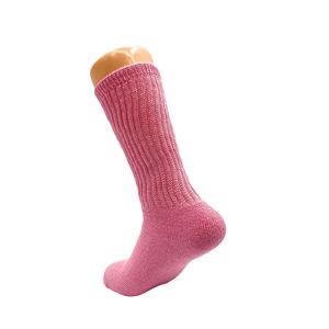 Calcetines Deportivos Largos de Algodón Rosa hasta la Pantorrilla para Mujer, Paquete de 3 Pares - Product Image 4