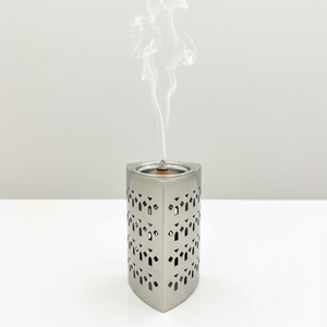 White Royals Contemporary Geometric <b>Bakhoor</b> Burner Collection Ramadan Decorative <b>Oud</b> Incense Holder Luxury Aroma Home Hotel - Product Image 3