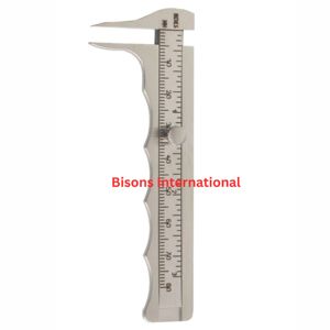 Calibrador Oftálmico Quirúrgico BISONS Jameson, Instrumento de Acero Inoxidable, Herramienta de Medición de 0–80 mm, Calibrador para Cirugía de Estrabismo, Reutilizable - Product Image 4