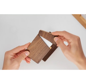 Wood Business <b>Card</b> <b>Box</b>/Holder Engraved Rectangle Wood Business <b>Card</b> Holder Personalized Decoration Visiting <b>Card</b> Holder - Product Image 1