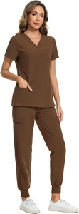 Nuevo Conjunto de Uniforme Médico Quirúrgico para Mujer: Blusa de Manga Corta y Pantalones para Hospital - Product Image 3