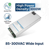 Alimentation rectifiée Mornsun LMR3000-4860 3000W 48V 62.5A AC-DC à sortie unique avec PFC et 93% d'efficacité pour équipement robotique industriel
