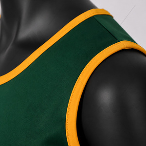 Uniforme de cheerleading personnalisé pour adolescents, robe sans manches en polyester avec jupe plissée, tenue de performance d'équipe - Product Image 3
