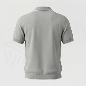 Chemises Polo Homme de Haute Qualité en Gros à Prix Abordable, Personnalisables avec Logo, en Coton, Grandes Tailles, Demi-Zip, Haut de Sport Décontracté - Product Image 2