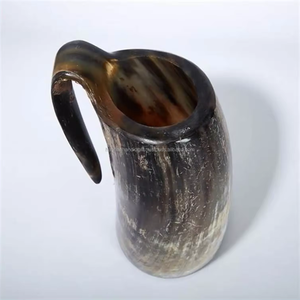 Coupe à boire en corne de Viking créative en verre borosilicate de haute qualité / Tasse à bière en forme de corne de vache - Product Image 4