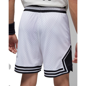 Shorts de basketball blancs en mesh pour hommes, taille élastique avec cordon de serrage, coupe régulière, respirants, antibactériens, séchage rapide, personnalisables pour équipe, été - Product Image 2