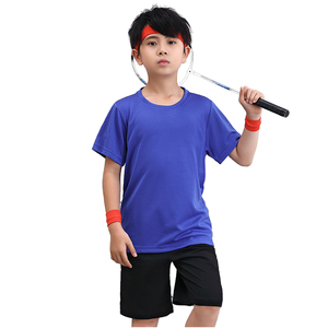 ชุดกีฬาเด็กคุณภาพสูง โลโก้สั่งทำได้ เสื้อกีฬาผ้าตาข่ายระบายอากาศดี สีและขนาดปรับแต่งได้ - Product Image 1