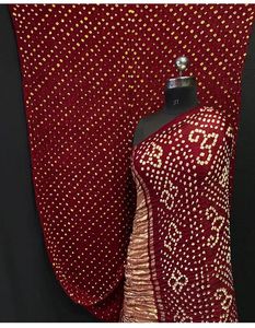 Sari Bandhani Puro de la India - Product Image 5