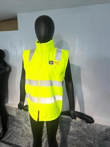 Gilet de sécurité haute visibilité ANSI Classe 3 avec LED clignotantes, réfléchissant, imperméable, coupe-vent, fermeture éclair, logo personnalisé pour la sécurité routière et le travail - Product Image 4