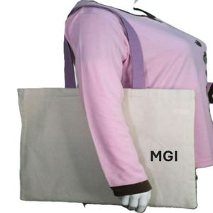 Bolsa de Compras Grande de Algodón Ecológico para Mujer, con Logotipo Personalizado Impreso, Lavable, Reutilizable, Bolsa de Lona de Viaje para Uso Promocional - Product Image 1