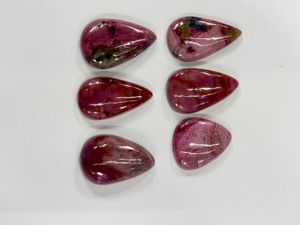 Lote de 15 Piezas de Cabujones de Tulita Rosa Natural en Forma de Pera, 30g, Proveedor Mayorista de Gemas a Granel para Compradores de China - Product Image 4