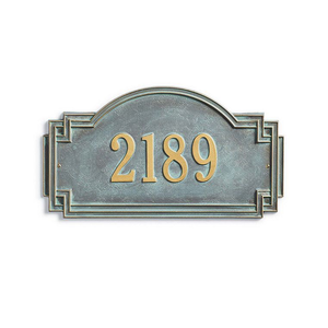 Traditional Metal Plaque Ornamental Wall Hanging Decor - Product Image 1