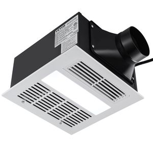 Ventilatore da Bagno ad Alta Efficienza 1500W con Ventilazione 110 CFM, Bassa Rumorosità 1.5sones, Risparmio Energetico, Riscaldamento 110V - Product Image 1