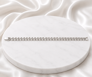 Bracelet chaîne maille cubaine Iced Out plaqué or rose 18 carats serti de diamants avec fermoir boîte sécurisé pour femme - Product Image 4
