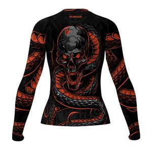 เสื้อแรชการ์ดแบบสั่งทำพิเศษ OEM สำหรับทุกเพศ UPF 50 ชุดออกกำลังกาย ระบายอากาศได้ดี ป้องกันการเกิดผื่น ผลิตจากโพลีเอสเตอร์ ขายส่ง ผลิตแบบ OEM ไม่ใช่เสื้อสำหรับกีฬาโนกิ - Product Image 5