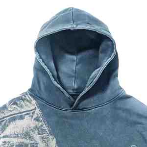 Sweat à capuche oversize pour homme Y2K Streetwear Blast Graphic, tissu jersey 100% coton lavé, personnalisable, grande taille au Pakistan - Product Image 4
