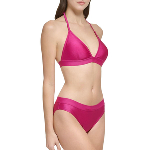 Ensemble bikini découpé pour femme, vente en gros, maillot de bain deux pièces, haut tendance, bas taille haute extensible, pour la plage, la piscine et les vacances - Product Image 1