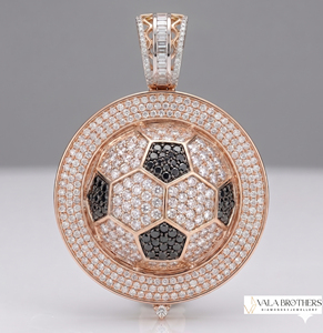 VALA BROTHERS HH-12 Pendentif plan personnalisé en usine, style Hiphop, avec diamant Moissanite VVS impeccable, en Argent S925, Or 10K 14K 18K, Breloques et Pendentifs - Product Image 1