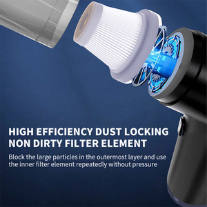Aspiradora portátil de alta potencia para coche, inalámbrica, recargable, 2 niveles ajustables, ABS, para pelo de mascotas, asientos y alfombras - Product Image 5