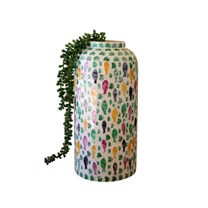 Jarrón de flores elegante de la mejor calidad, decoración para el hogar, jarrón decorativo con conchas de capiz coloridas de Vietnam - Product Image 2