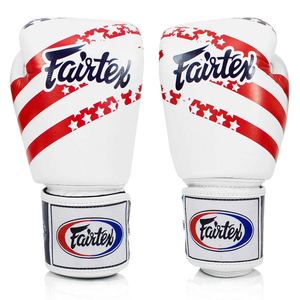 Guantes de Boxeo Fairtex con Diseño de la Bandera Americana, Guantes de Kickboxing Profesionales para Entrenamiento, Cuero PU, Boxeo - Product Image 1