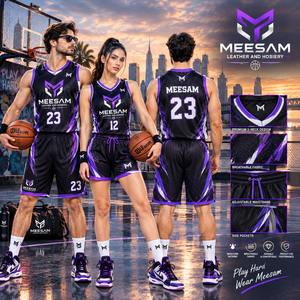 Ensemble de maillots de basket-ball pour femmes, sans manches, col en V, maille sublimée respirante, vêtements de sport pour adultes, toutes saisons - Product Image 6