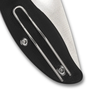 Couteaux pliants durables avec manche texturé noir, lame large et pointue en acier inoxydable, fente d'ouverture au pouce et clip de poche en métal - Product Image 6