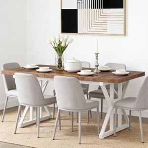 Tavolo da Pranzo Rettangolare in Pietra Sinterizzata, Resistente e Stabile, Arredamento per Sale da Pranzo di Hotel - Product Image 4