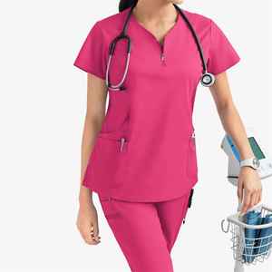 Vêtements de personnel médical en coton respirant extensible de qualité supérieure, tenue d'infirmière, uniforme d'hôpital hygiénique, confortable et durable - Product Image 4