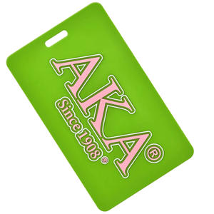 Since 1908 Luggage <b>Tag</b> Green PVC Travel Bag <b>Tag</b> with Pink Lettering <b>ID</b> Address Card Holder Suitcase Identifier Travel Accessory - Product Image 4
