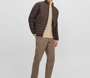 Chaqueta Bomber Acolchada Impermeable de Invierno RAPID SPORTS para Hombre, Abrigo Cortavientos de Algodón Casual a la Moda con Letras - Product Image 5