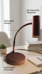 Wholesale Price Modern Portable LED <b>Desk</b> Lamp On/Off Switch Steel <b>Mini</b> Simple Home office Student lamp for Reading and Studying - Product Image 2