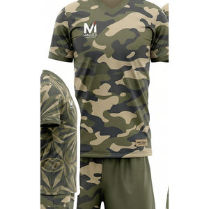 Conjunto de Entrenamiento de Camiseta y Pantalones Cortos de Fútbol Modernos, Uniforme de Fútbol Personalizado, Ropa Deportiva de Equipo, Europa, Estados Unidos, MALUZA Industries - Product Image 3