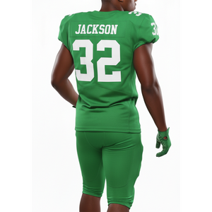 Camiseta de Fútbol Americano Verde para Hombre, Cuello en V, Sin Mangas, Sublimada, Absorbe la Humedad, Uniforme Deportivo para Todas las Temporadas, en Venta en Línea - Product Image 4