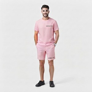Hawk Eye Sports, Nueva Camiseta Deportiva de Moda para Hombre, Corte Ajustado, 100% Algodón, Felpa, Cuello Redondo, Manga Corta, Color Sólido, Transpirable - Product Image 4