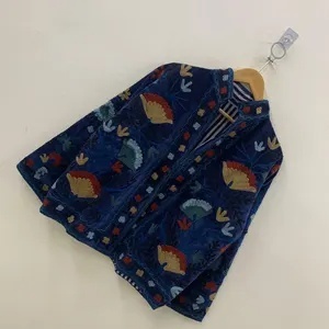 <b>Top</b> Product Velvet Suzani Cropped Bohemian <b>Coat</b> with Floral Embroidery for Festivals or Casual Wear Winter Jacket - Product Image 2