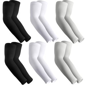 Manchons de compression personnalisables, vierges, bleu clair, anti-UV, rafraîchissants, pour le sport et l'athlétisme - Product Image 6
