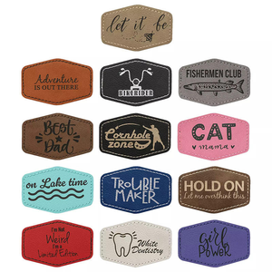 Écussons en cuir de qualité supérieure pour vêtements, étiquettes personnalisées gravées avec logo pour casquettes, vestes, sacs, étiquettes de marque durables - Product Image 1